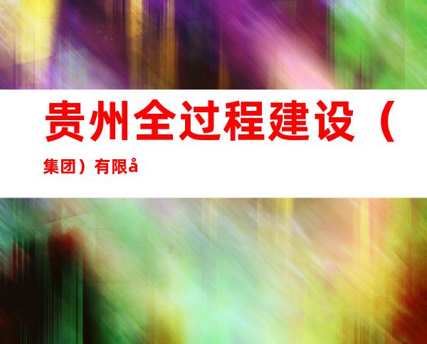 贵州全过程建设（集团）有限公司